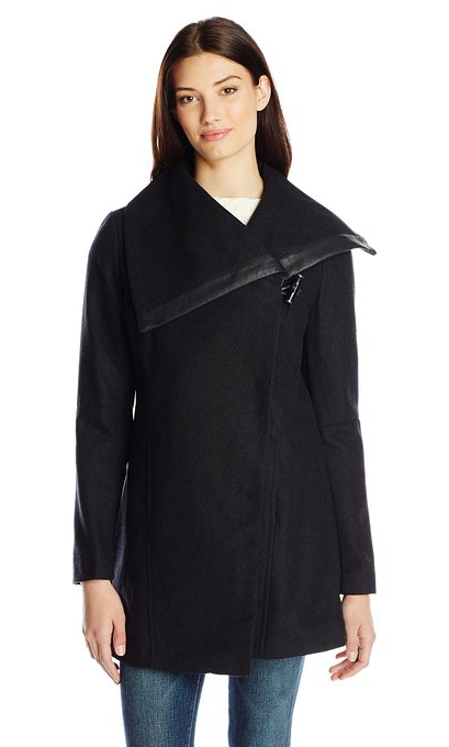 Sam Edelman Women's Fallon Wool-Blend Wrap Coat