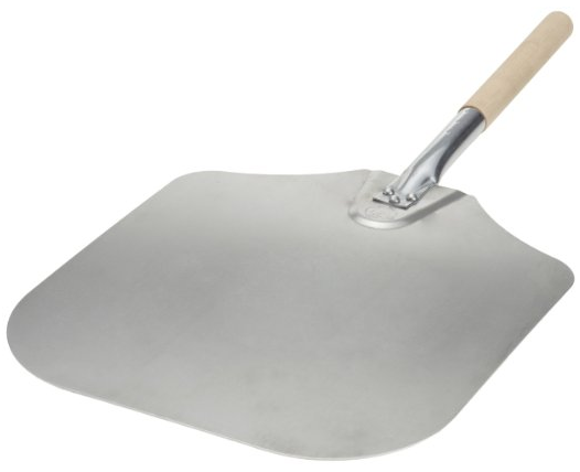 Kitchen Supply 14-Inch x 16-Inch Aluminum Pizza Peel with Wood Handle