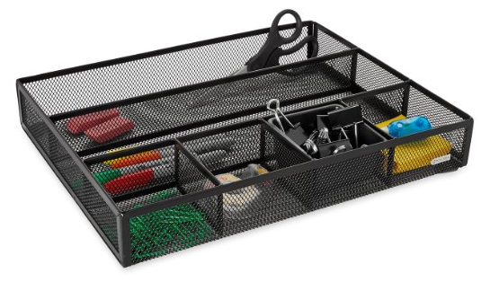 Rolodex Mesh Collection Drawer Organizer, Black