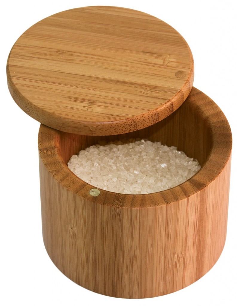 Totally Bamboo Round Salt Box