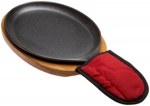 Fajita Plate Set - Pre-seasoned Cast Iron Fajita Pan