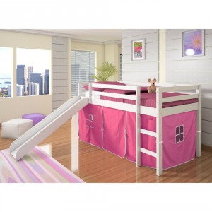 Tent Loft Bed With Slide - Fun and creative bed for your child