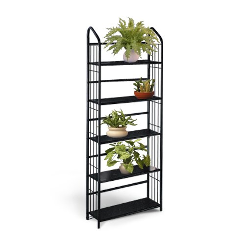 Black Metal Outdoor Patio Plant Stand
