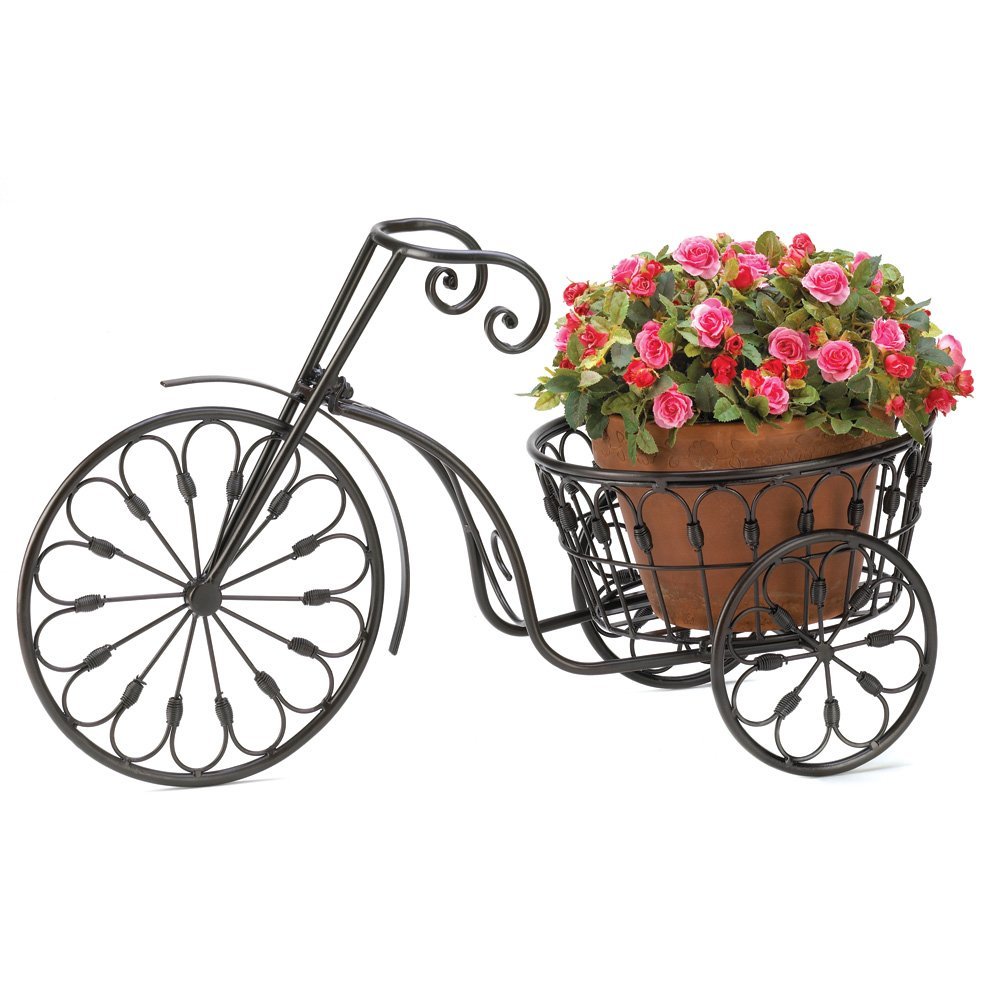 Gifts & Decor Nostalgic Bicycle Home Garden Decor Iron Plant Stand