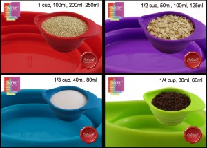 Collapsible Measuring Cups - Save space while adding life to your kitchen