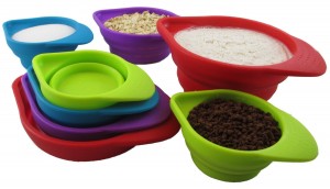 Silcook 8-Piece Set Stackable Silicone Measuring Cups