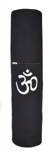 YogaAccessories (TM) Black OM Cotton Yoga Mat Bag