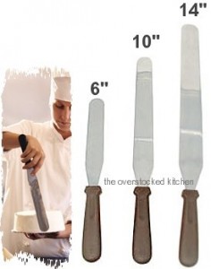3 Size Commercial Baker Icing Spatula Set
