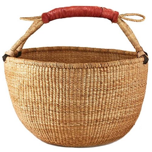 Bolga Market Tote Storage Basket