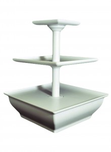 EdgeVantage White Three Tier Server Station