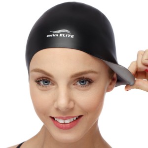 2-IN-1 Premium Silicone Swim Cap