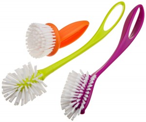 Casabella Loop 3-Piece Dish Brush Set