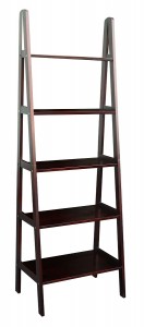 Casual Home 5 Shelf Ladder Bookcase, Espresso