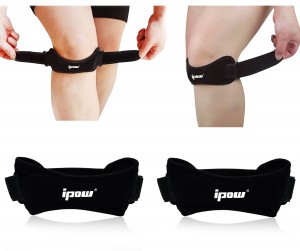 Ipow Fully Adjustable Jumpers's Knee Patellar Tendon Support Strap Band