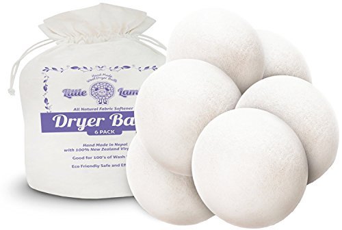 Little Lamb Wool Dryer Balls 6 Pack