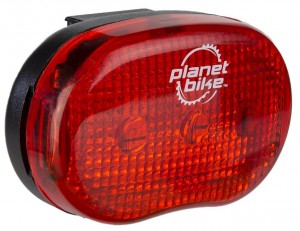 Planet Bike Blinky 3 3-Led Rear Bicycle Light