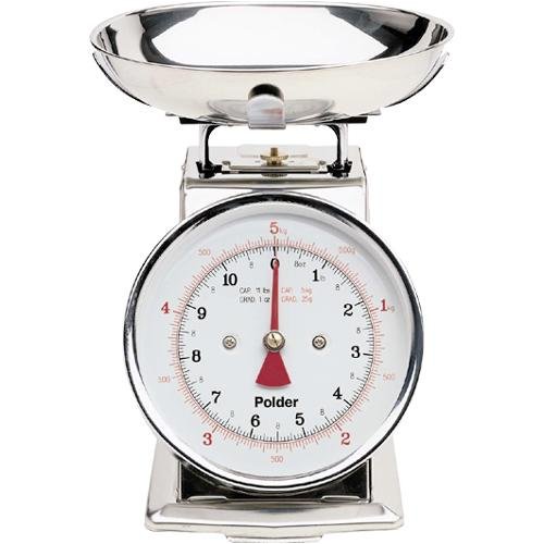 Polder 11-Pound Stainless-Steel Kitchen Scale