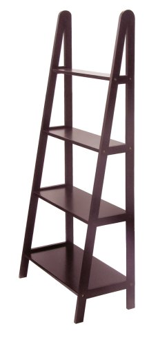 Winsome Wood 4-Tier A-Frame Shelf, Espresso