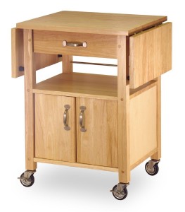 Winsome Wood Drop-Leaf Kitchen Cart