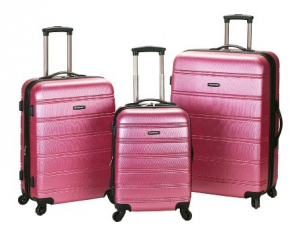 Rockland Luggage Melbourne 3 Piece Abs Luggage Set