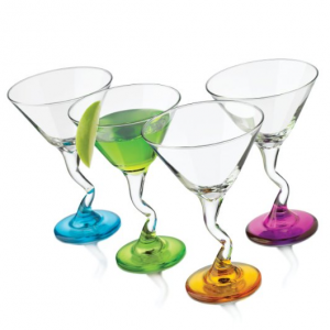 Libbey Colors Martini Glass Set