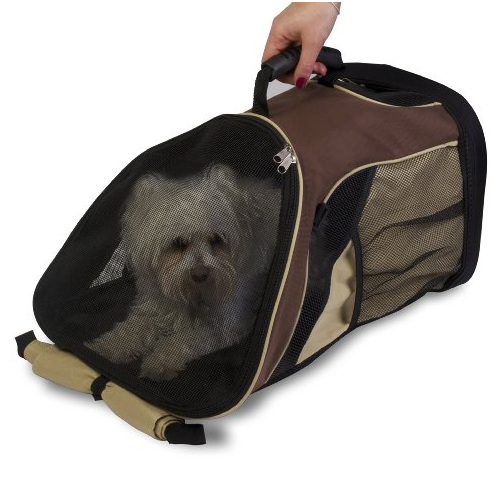 Easy Access Zippered Top and Bottom Backpack Pet Carrier