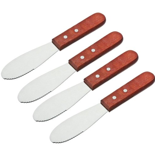 Adorox Wide Stainless Steel Spreader Kitchen Knives