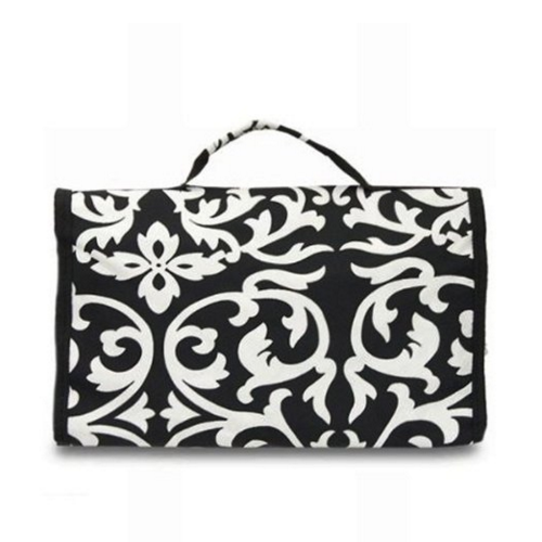 Damask Hanging Travel Cosmetic Case