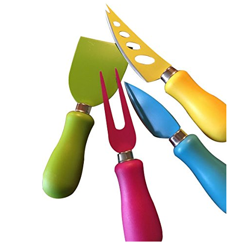 Multi Colored Cheese Knives by Green Owl