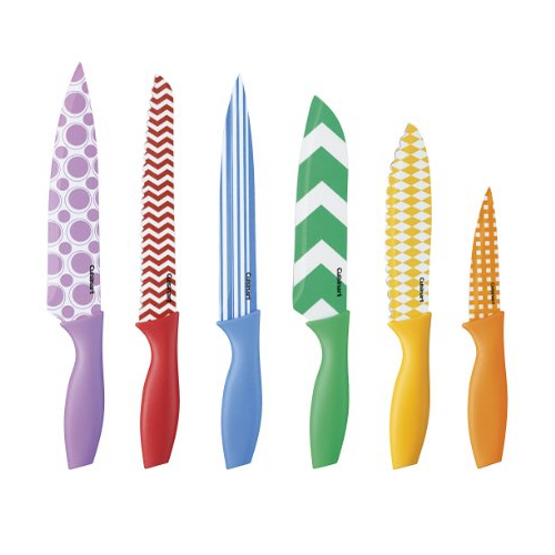 Cuisinart 12-Piece Printed Color Knife Set