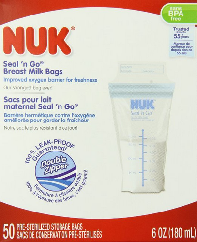 NUK Seal N Go Breast milk bags
