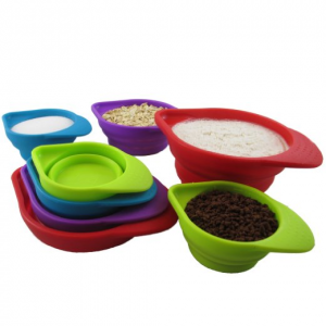 Silcook 8-Piece Set Stackable Silicone Measuring Cups