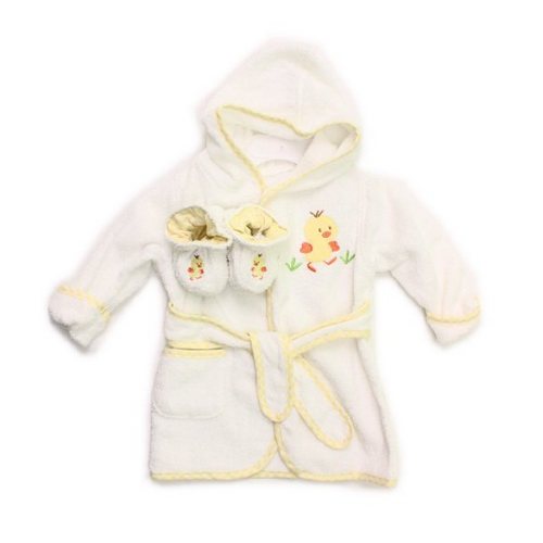 Spasilk 100 Cotton Hooded Terry Bathrobe