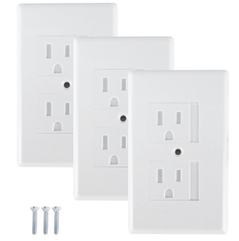 Mommy's Helper - Safe Plate Electrical Outlet Covers Standard, White - 3 Pk