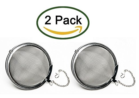 Nuk3y® Stainless Steel Rust Resistant Mesh Tea Ball Strainer Filter Infuser