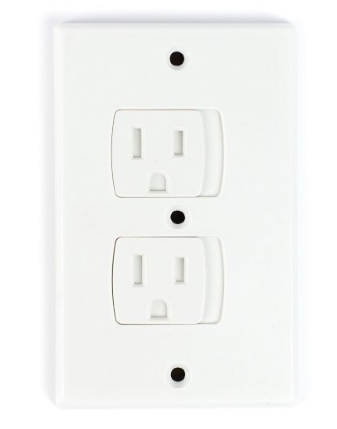 Self-Closing Electrical Outlet Covers for Baby Proofing
