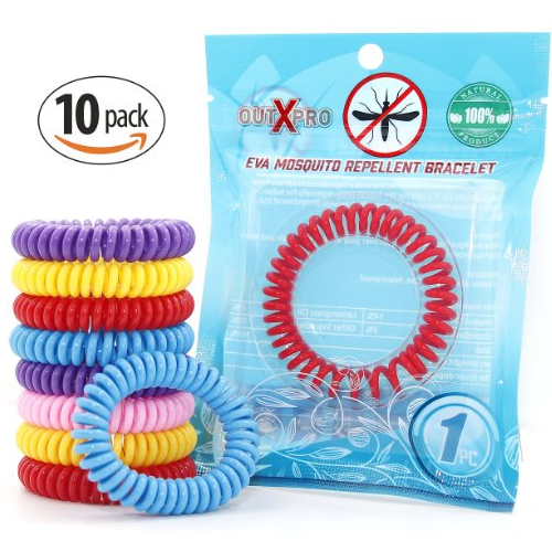 OUTXPRO 10 Mosquito Insect Repellent Bracelets